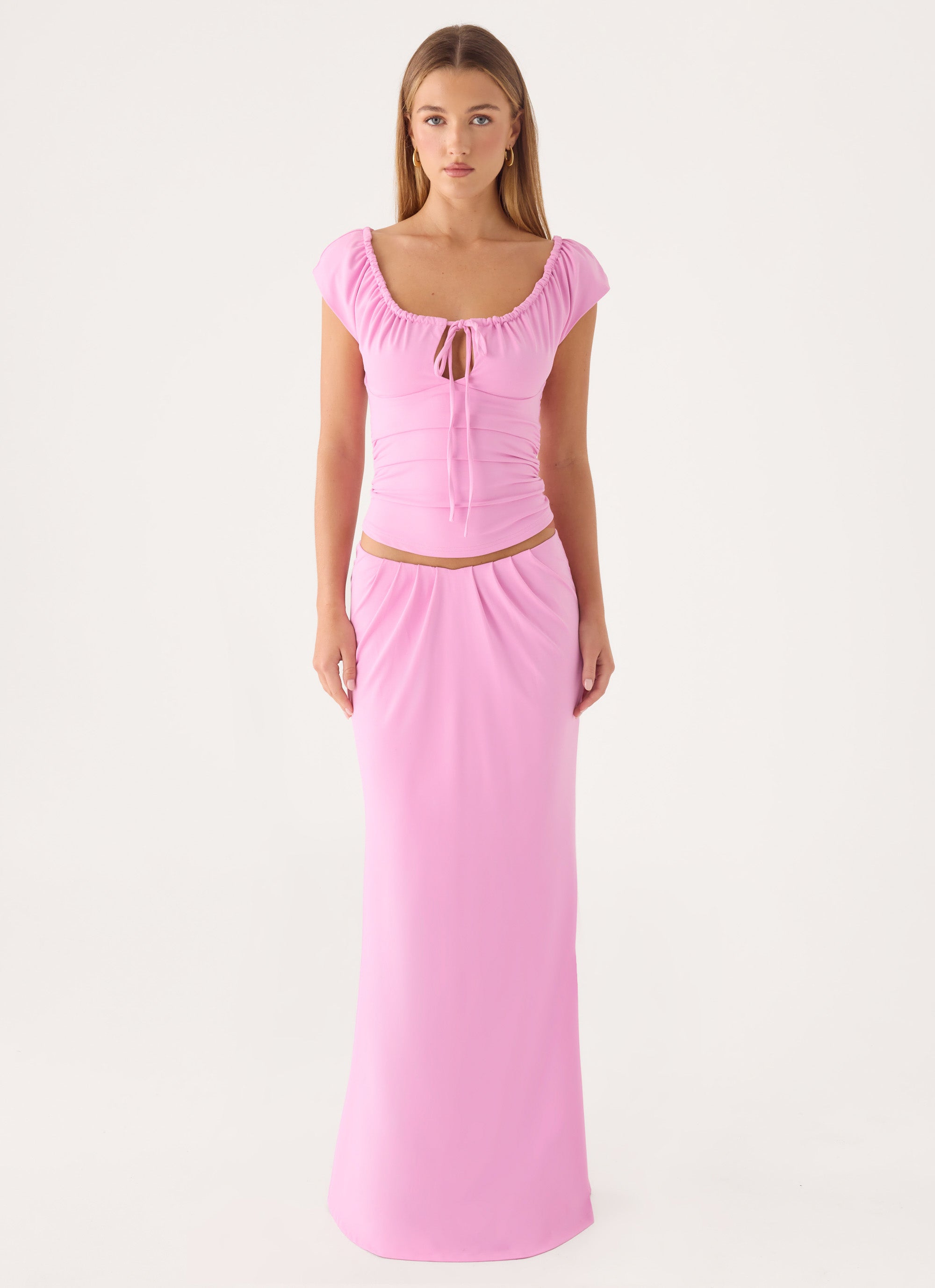 Small Moments Cap Sleeve Top - Pink