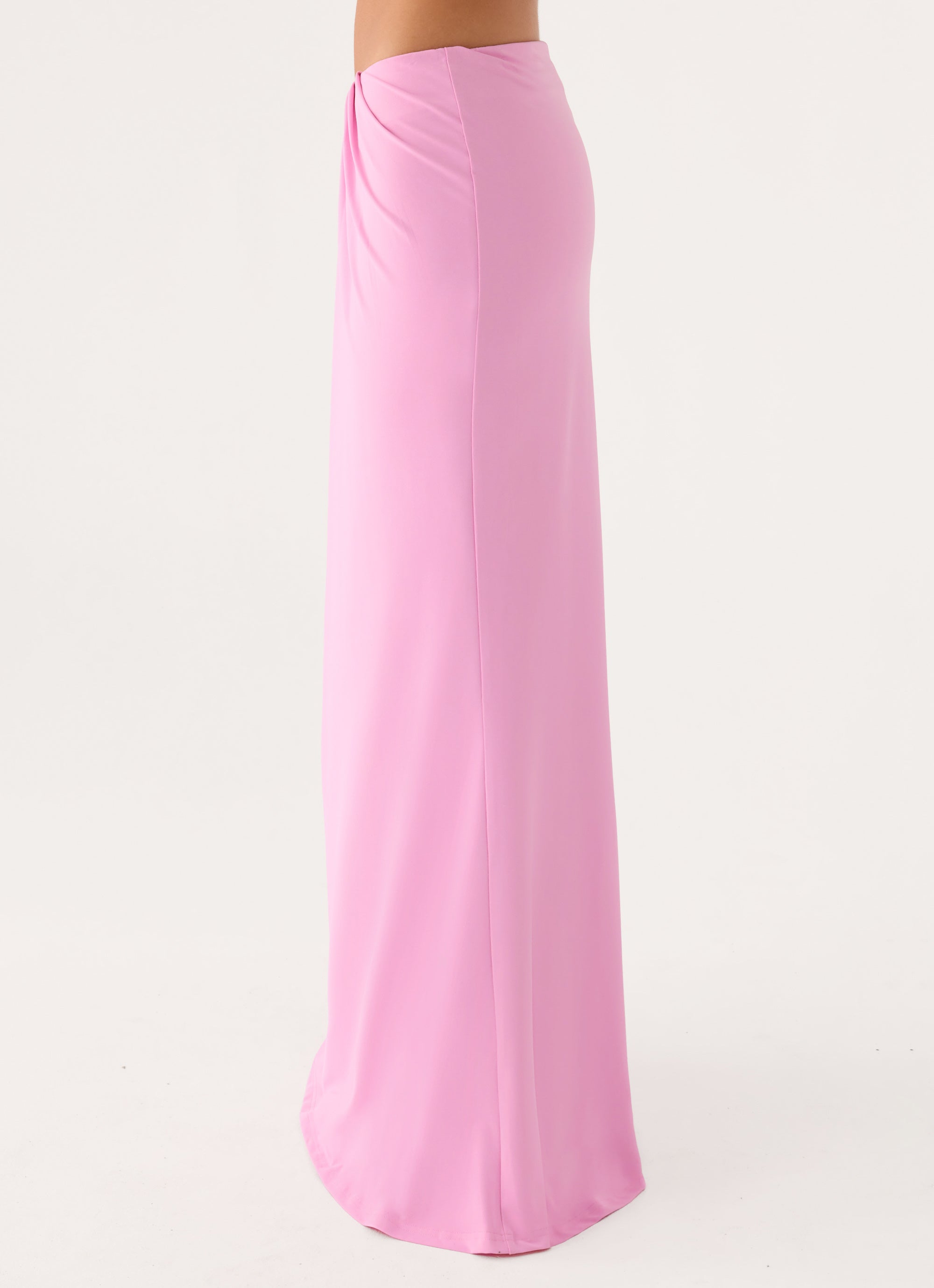 Small Moments Pleated Maxi Skirt - Pink