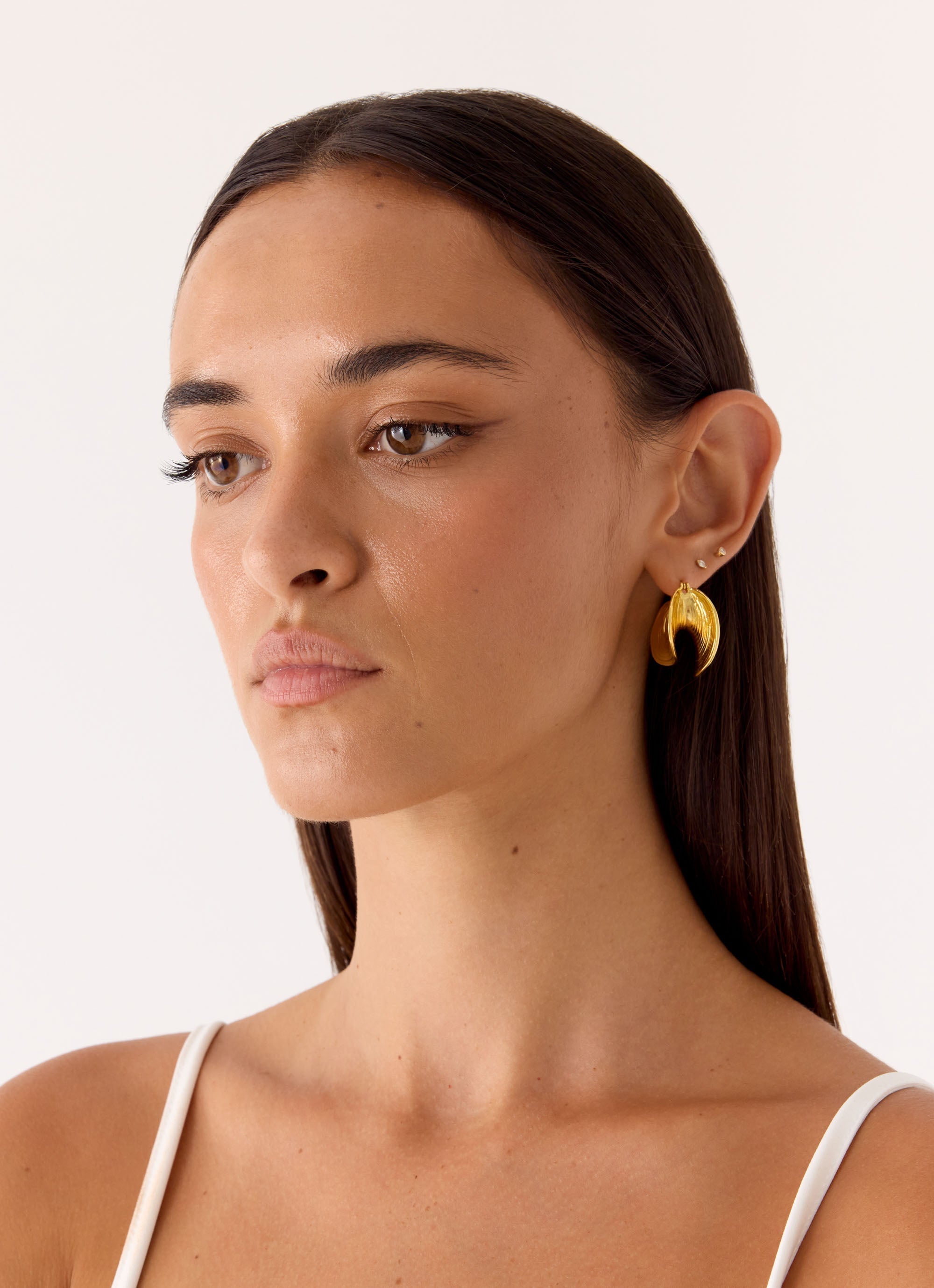 Sol Beam Earrings - Gold