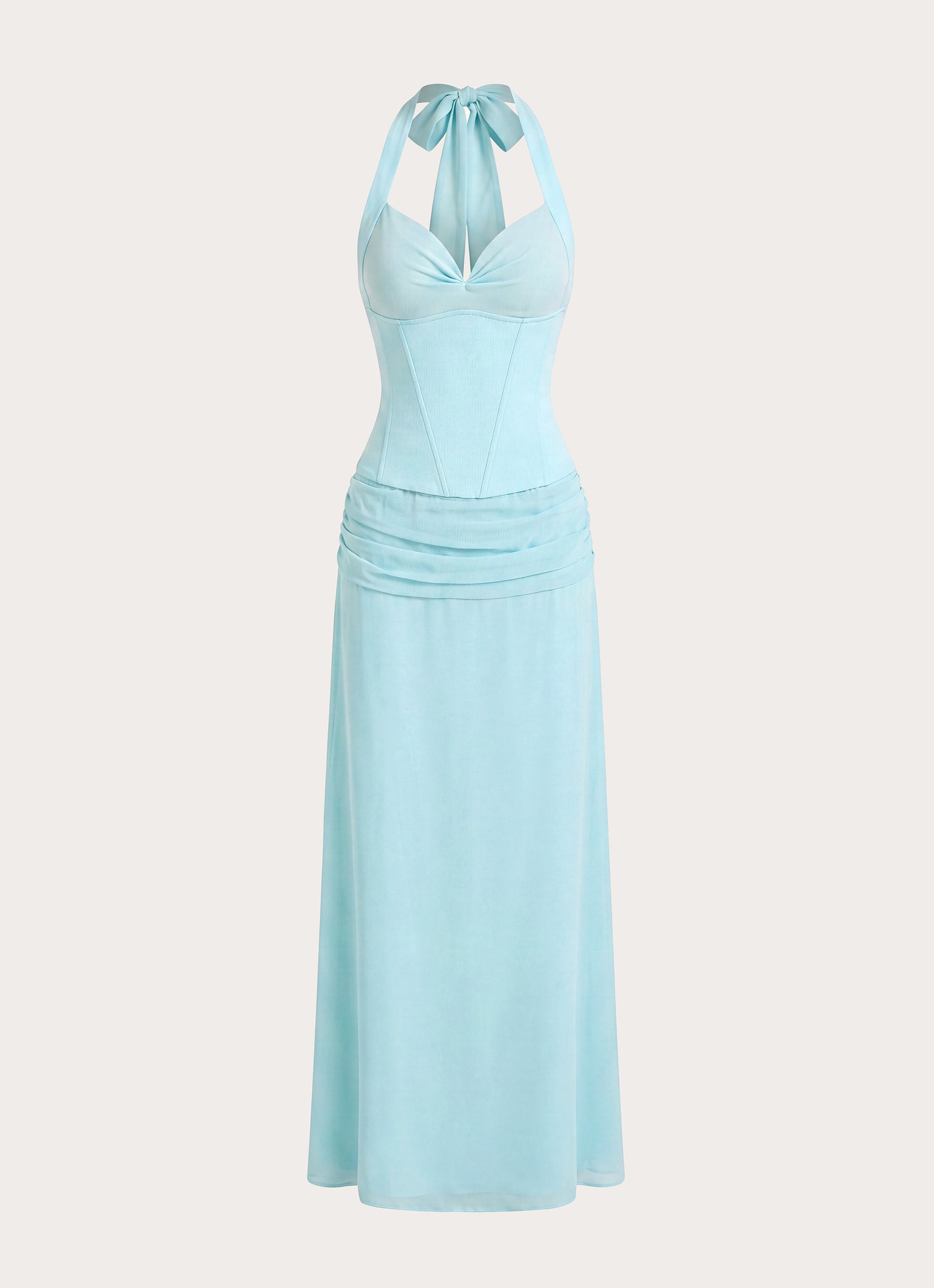 Soneva Corset Maxi Dress - Aqua