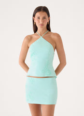 Sweet Tune Top - Aqua