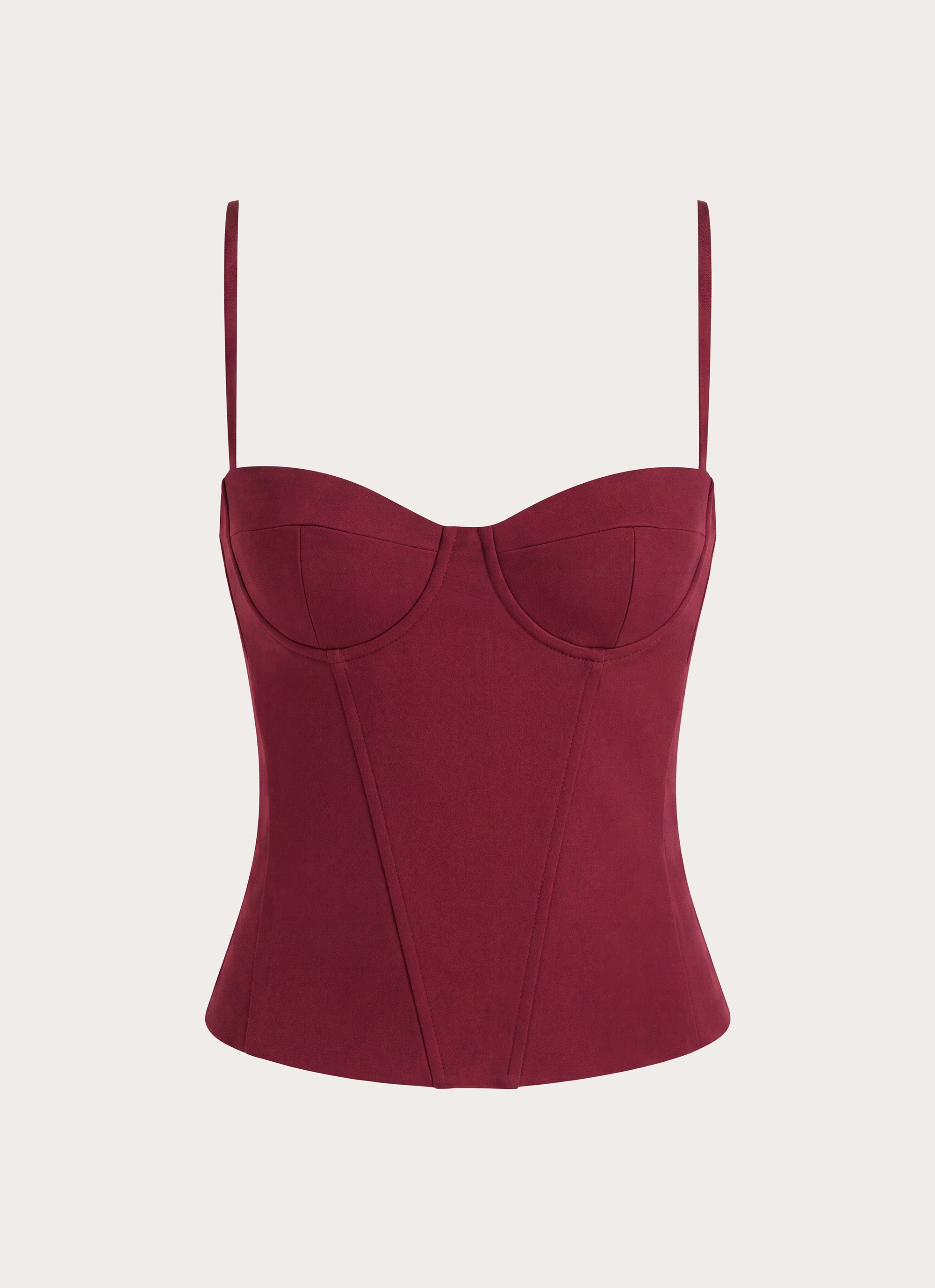Tayana Corset Top - Merlot