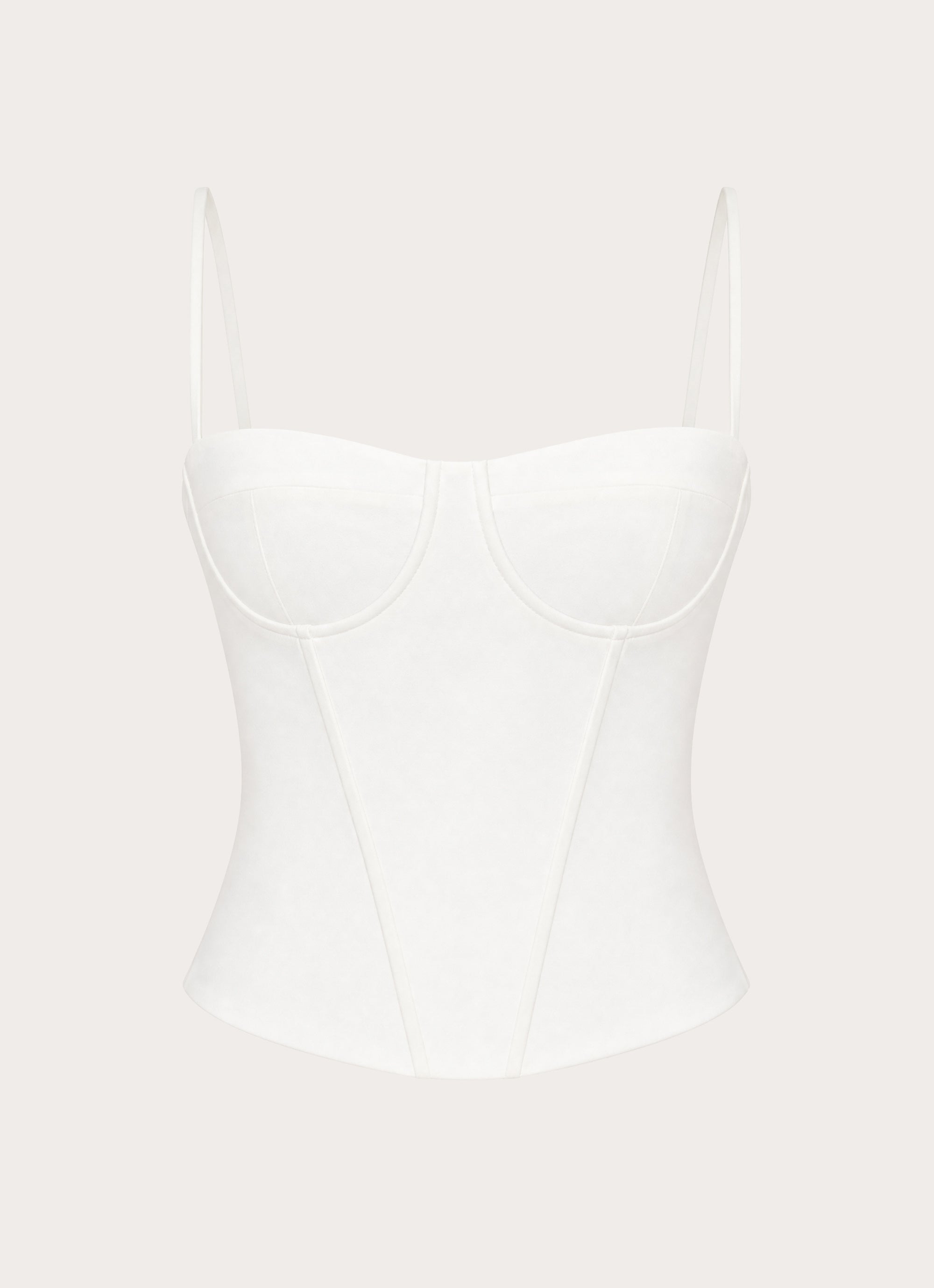 Tayana Corset Top - White
