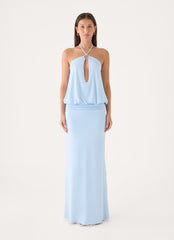 Telling You Maxi Dress - Baby Blue