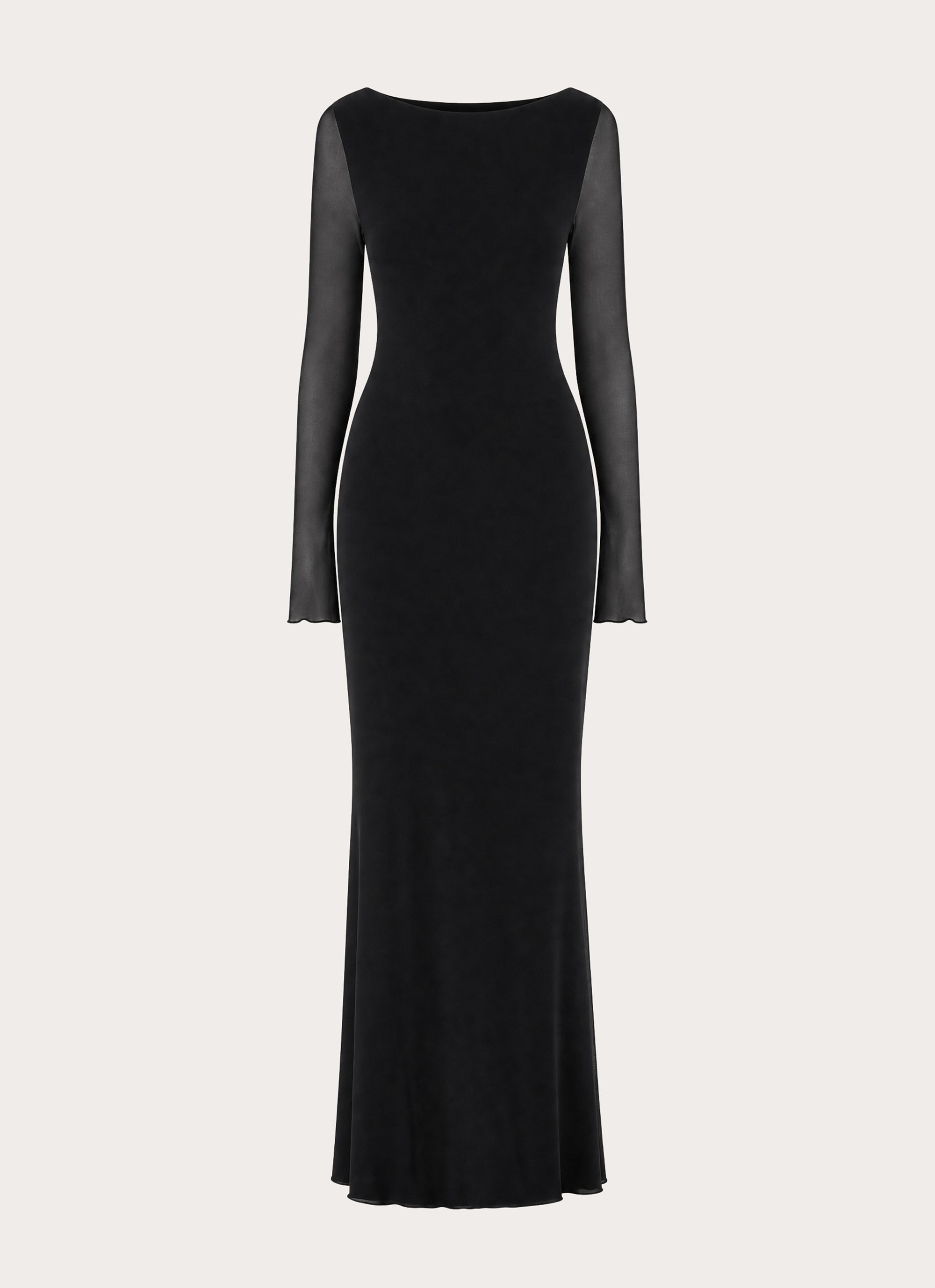 The After Party Backless Maxi Dress - Black