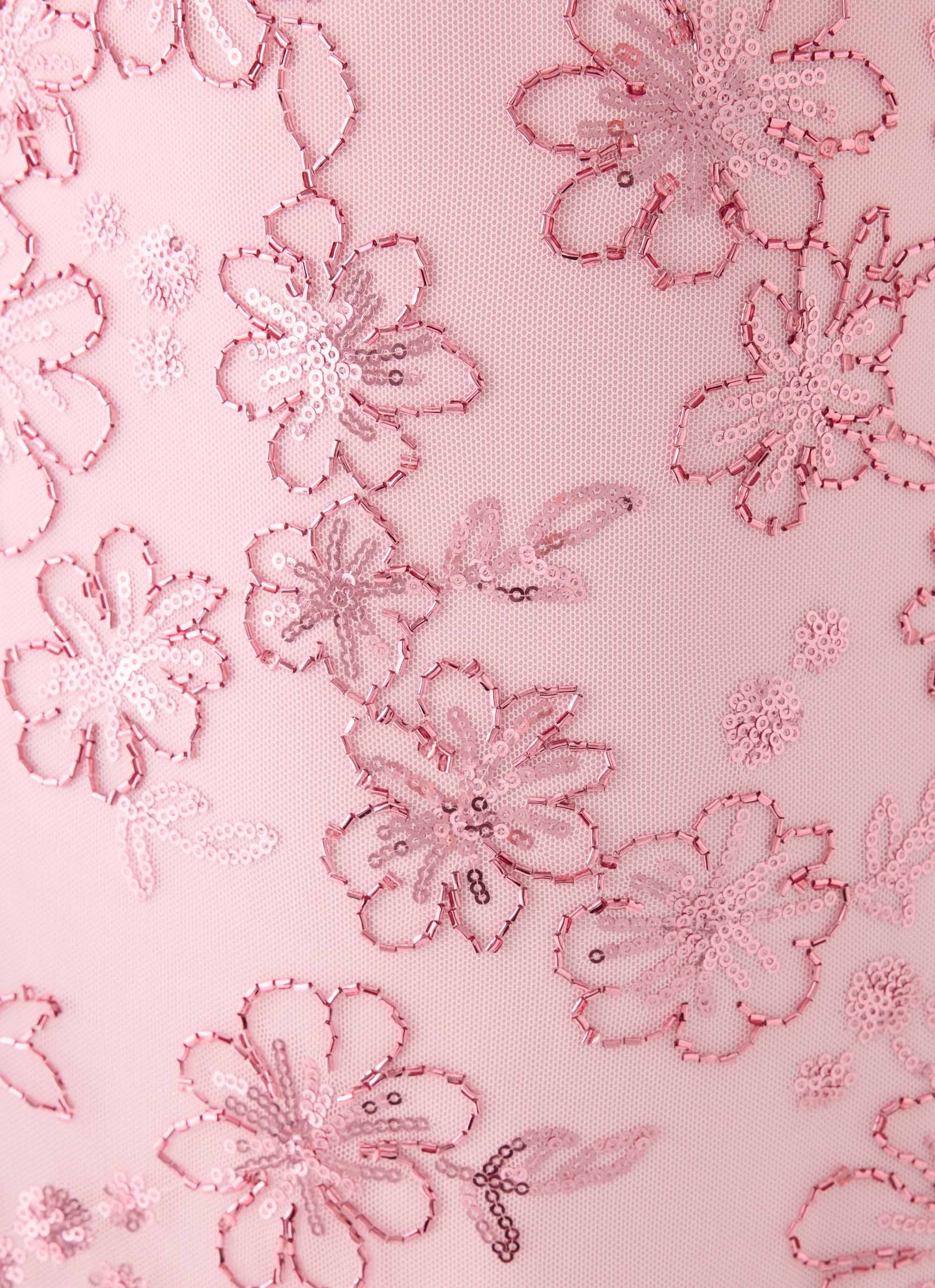 Undefeated Beaded Mini Dress - Pink