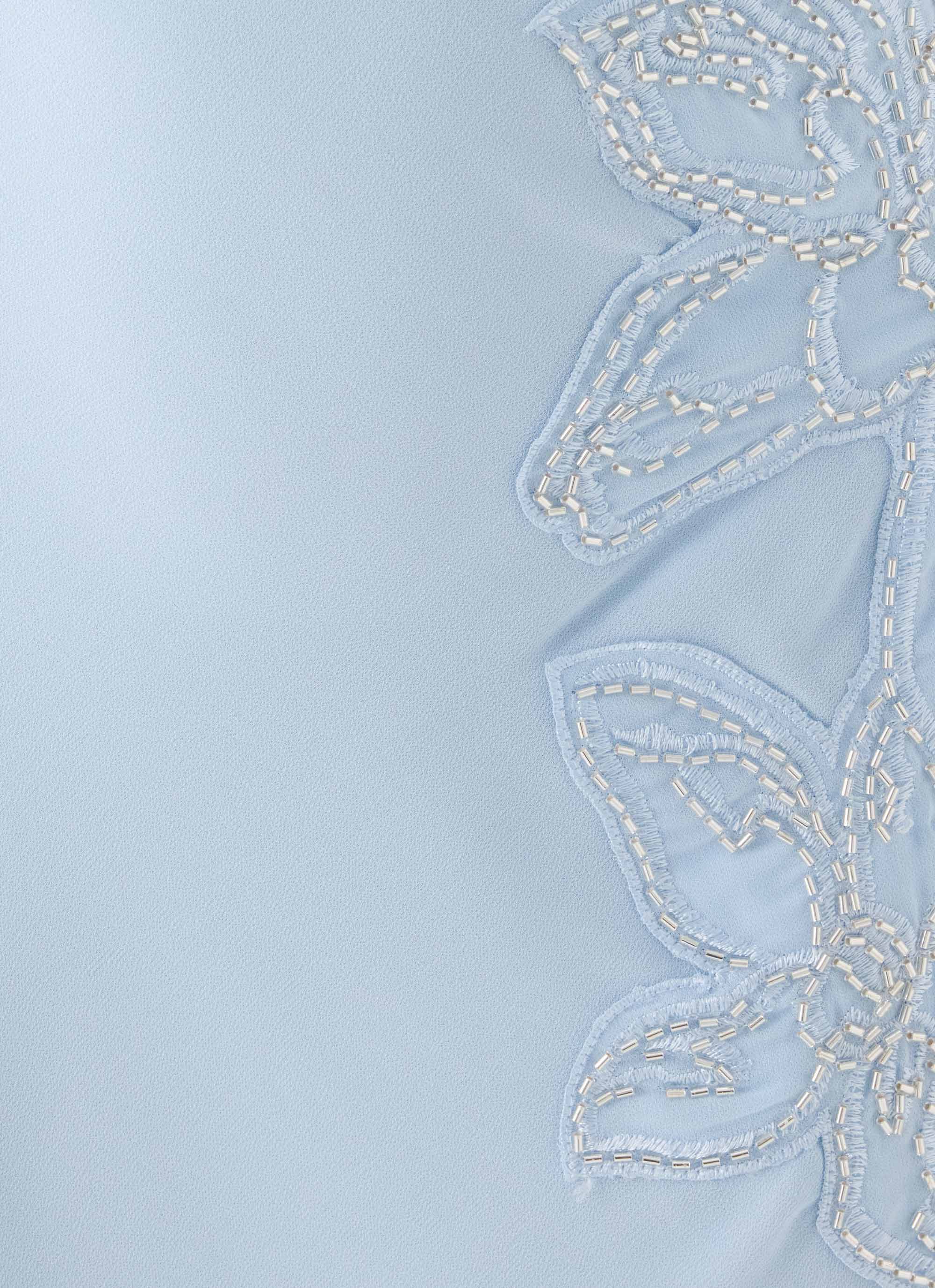 Valeska Beaded Midi Dress - Blue