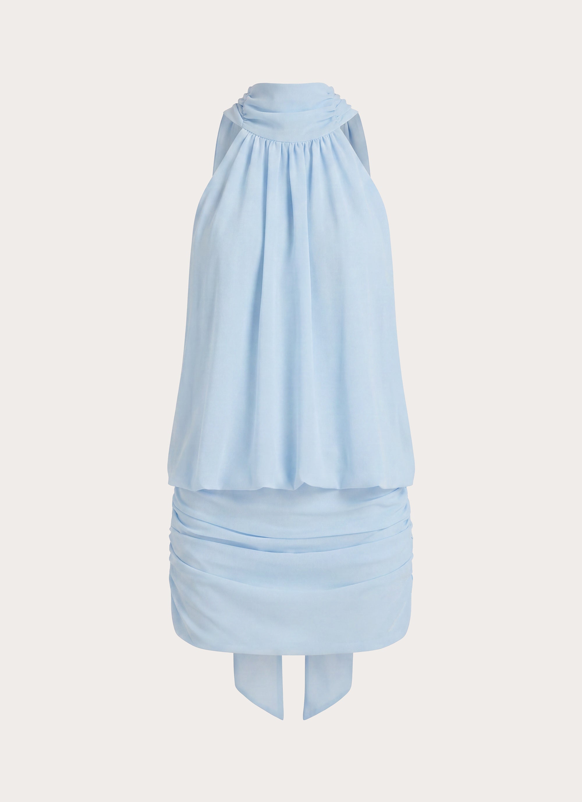 Verbina Scarf Mini Dress - Blue