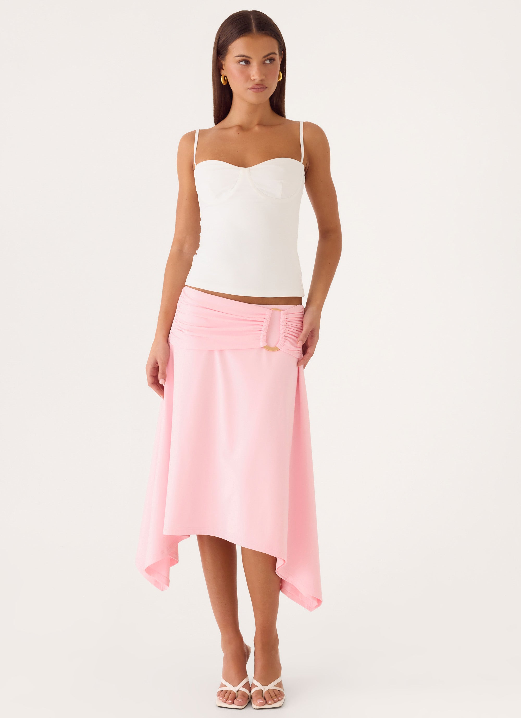 Vickine Midi Skirt - Pink