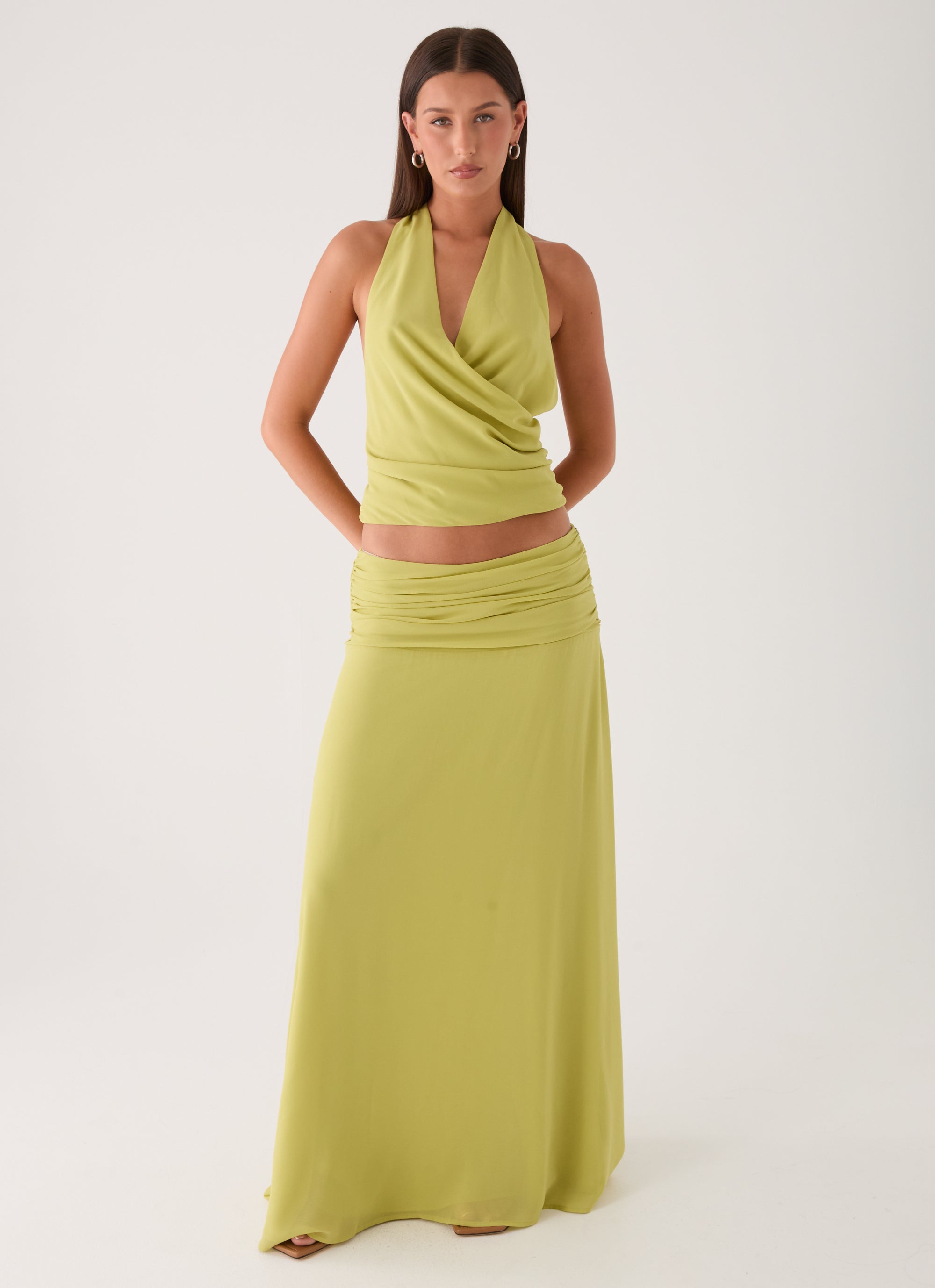 Willowmena Maxi Skirt - Lime