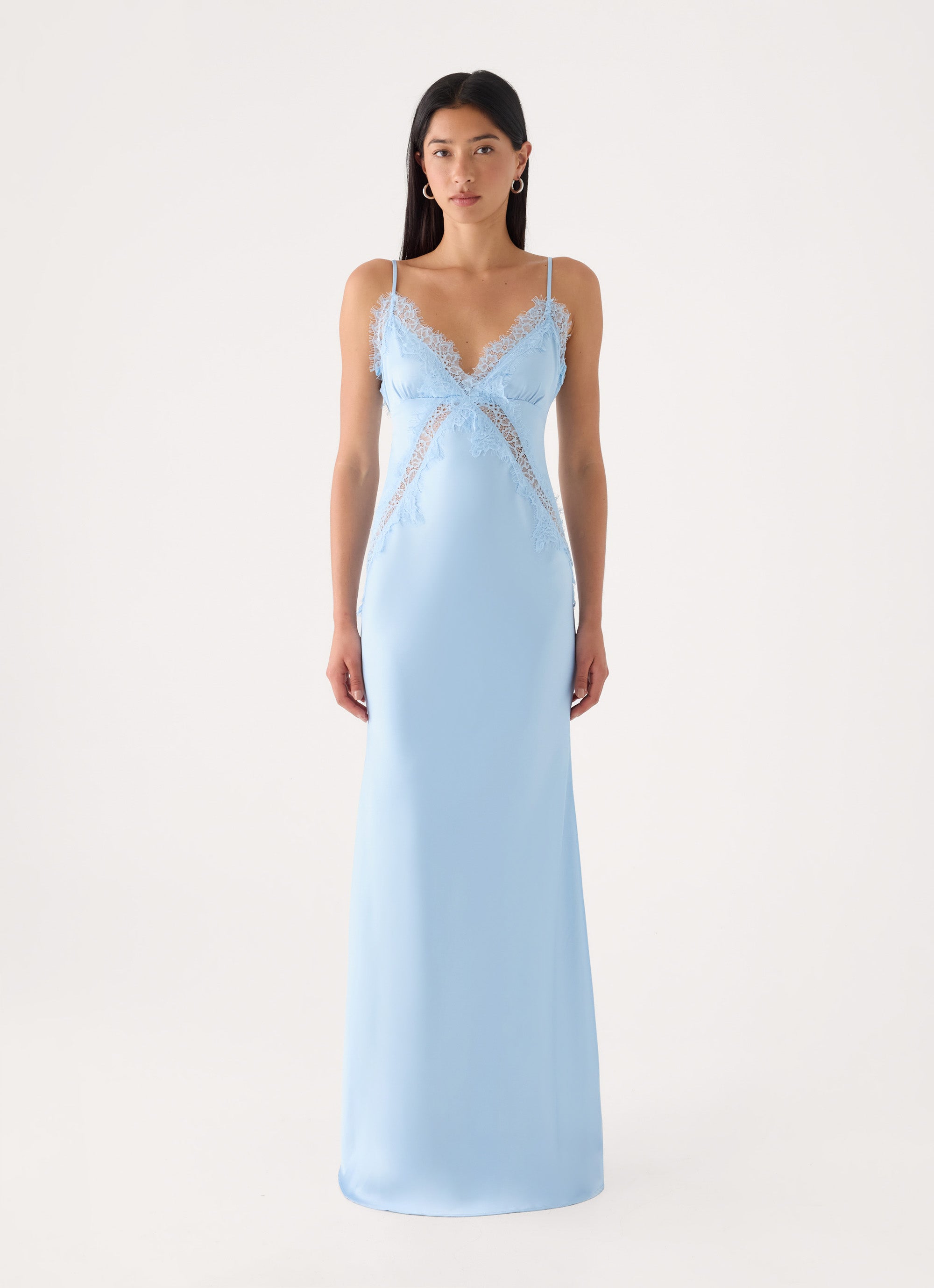 Winona Night Slip Dress - Blue