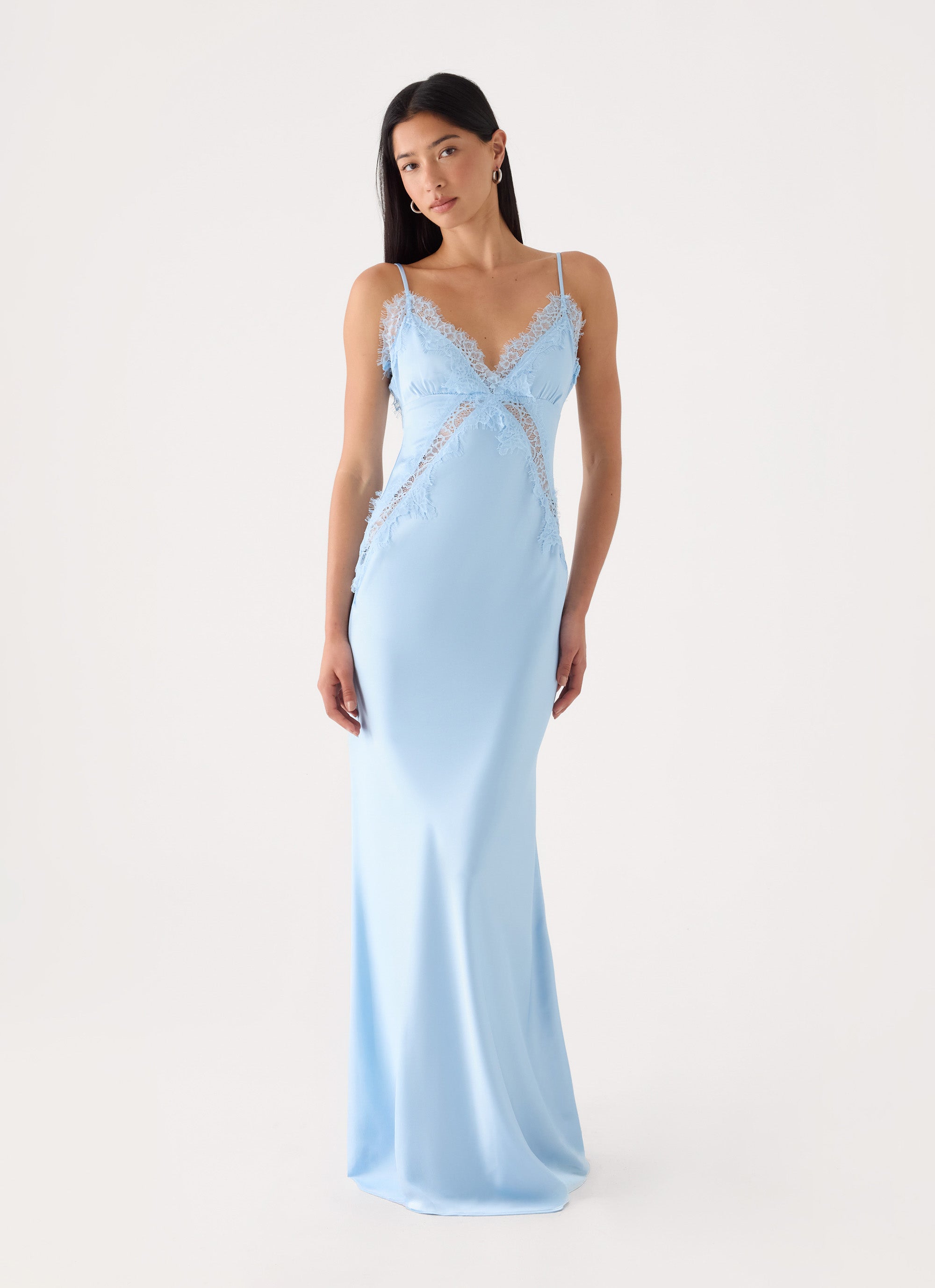 Winona Night Slip Dress - Blue