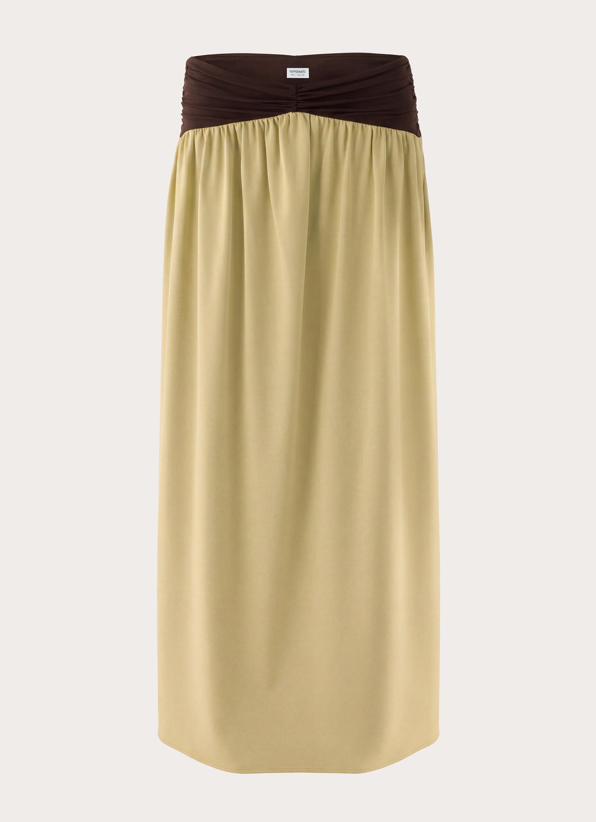 Zeraphine Gathered Maxi Skirt - Olive