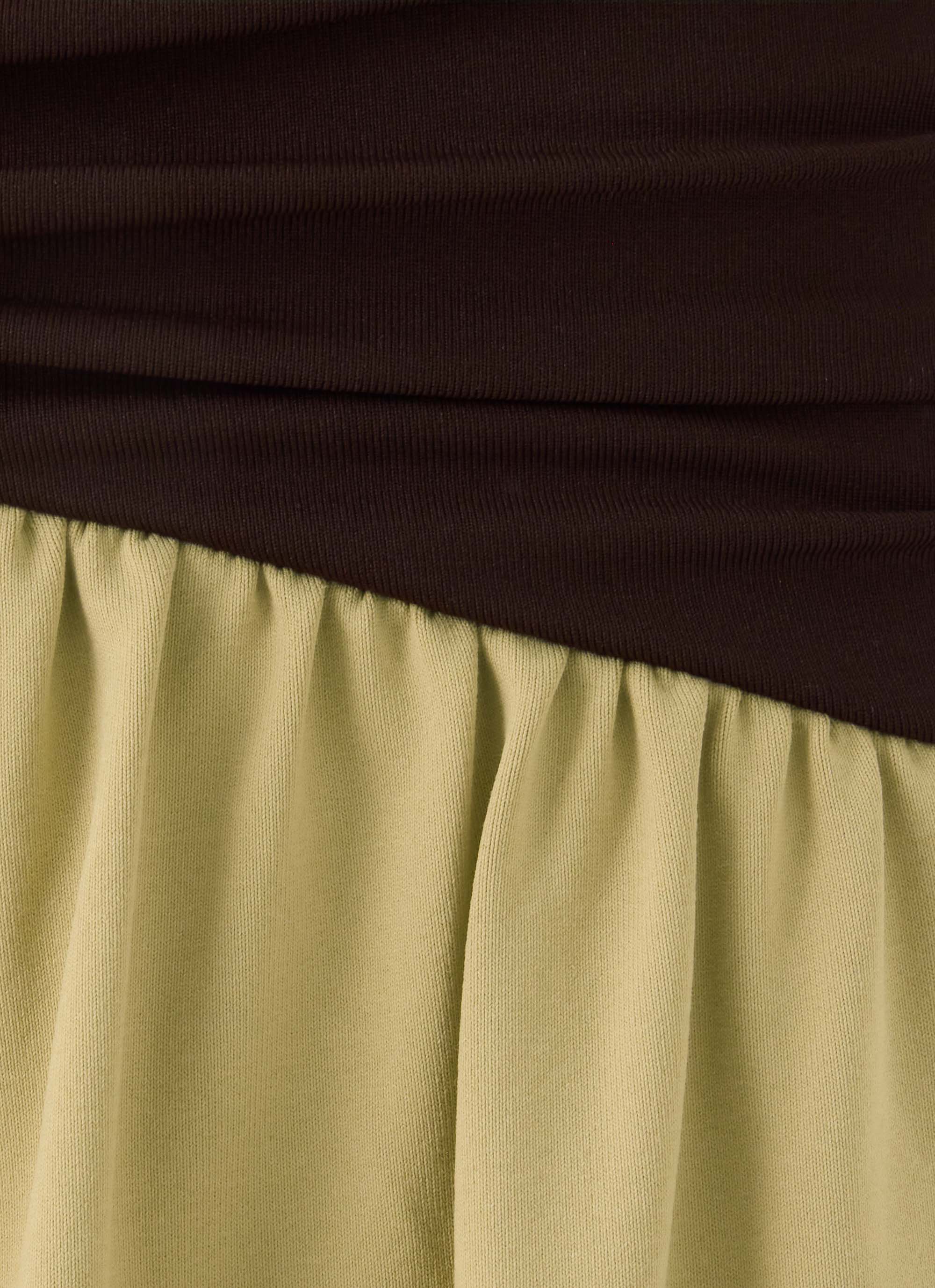 Zeraphine Gathered Maxi Skirt - Olive